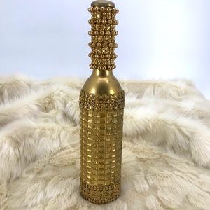 New Embellished Glam Hand Crafted Liquid Gold Studded Home Decor Accent